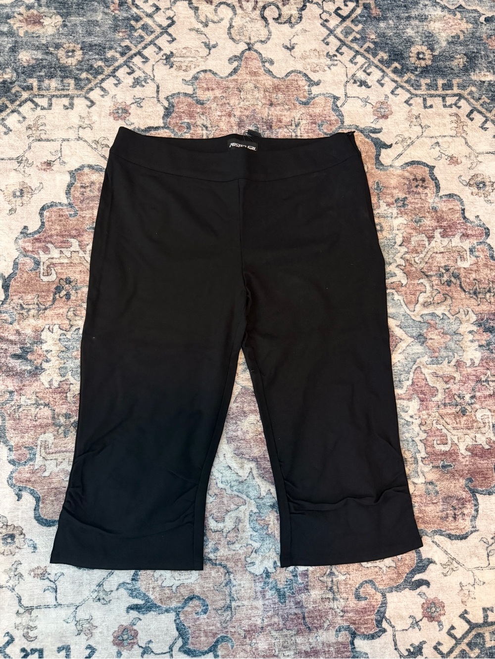 Dolls Kill Black High-Waist Capris